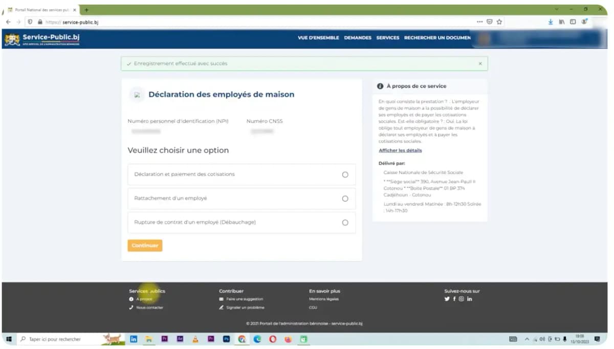 Bénin – Plateforme « Gens de maison » : une solution numérique interopérable avec l’ANIP