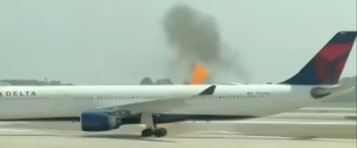 Floride : le moteur d’un Airbus A330 prend feu avant le décollage