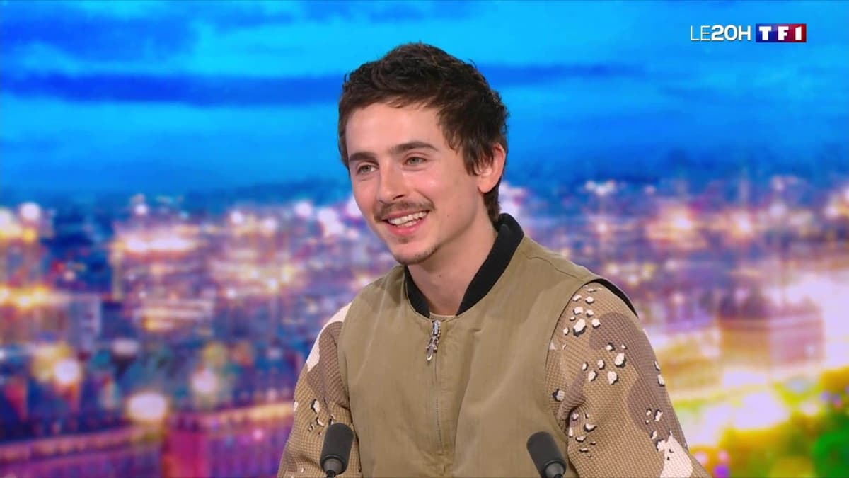 Timothée Chalamet surprend Anne‑Claire Coudray au JT de 20h de TF1