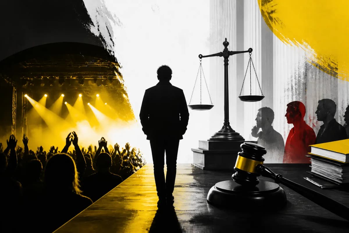 Illustration editoriale pour Patrick Bruel maintient sa tournée des Zénith après sa mise en examen