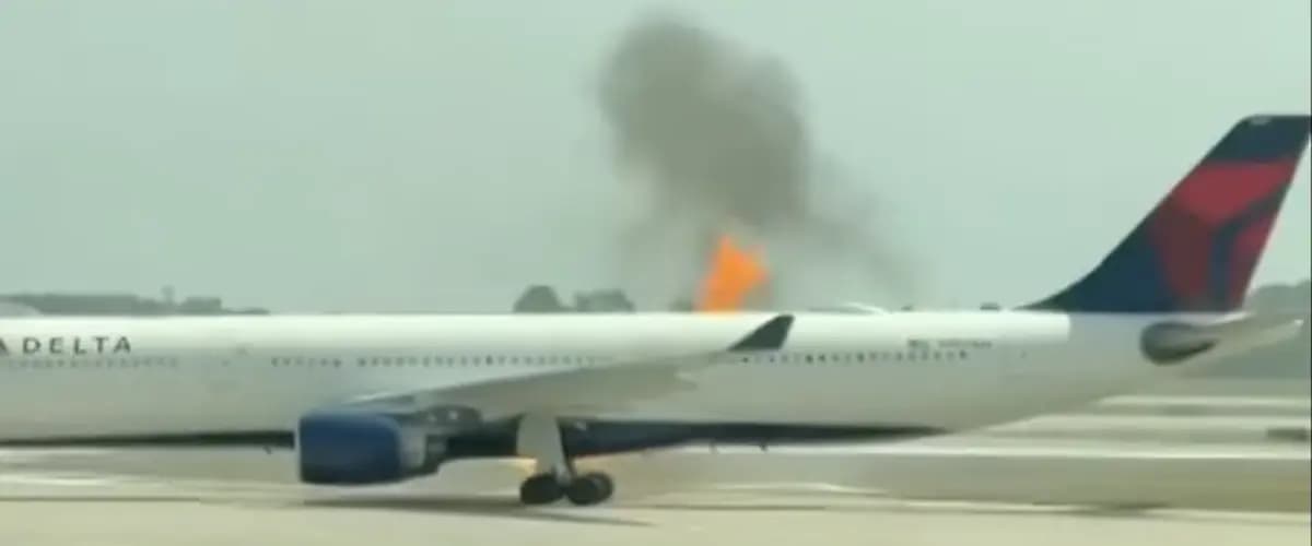 Florida: Delta Air Lines plane engine catches fire before takeoff