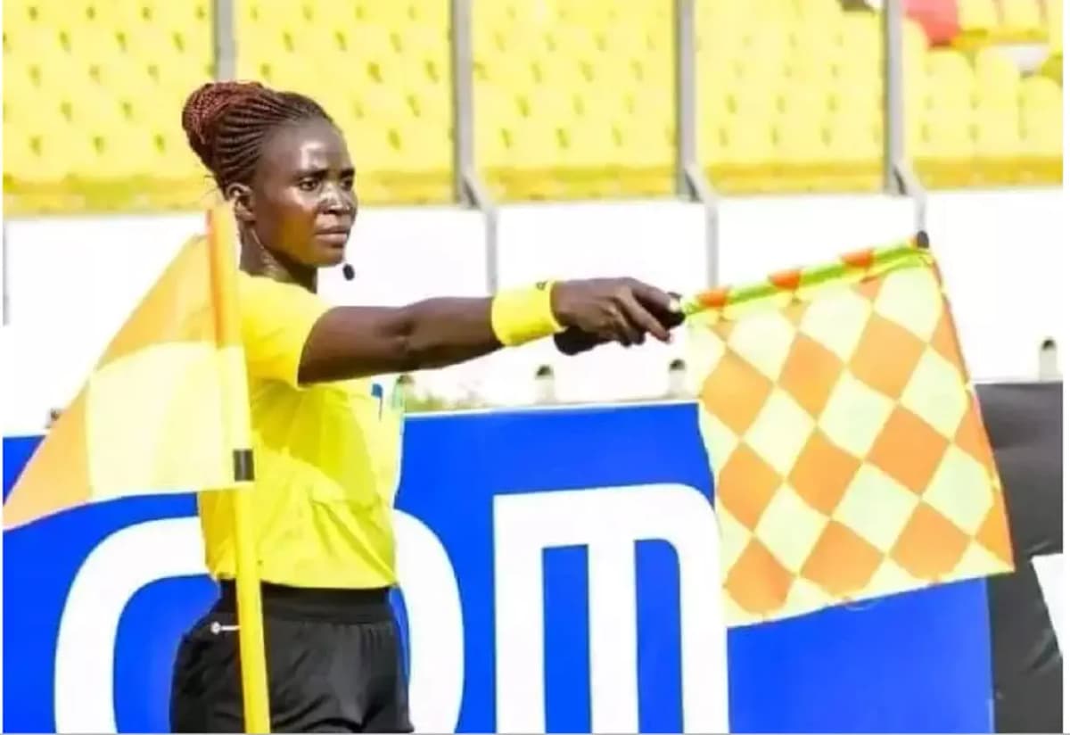 L'arbitre béninoise Djaria Bio Bangana