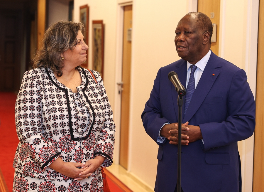 Côte d’Ivoire : l’ambassadrice des Pays-Bas fait ses adieux à Alassane Ouattara