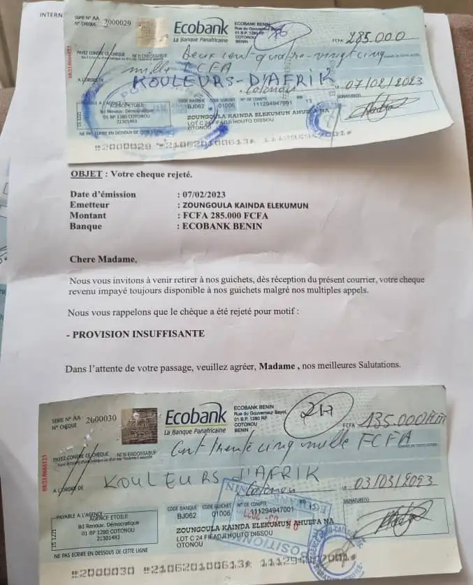 Ghana : un troisième chèque sans provision expose à 20 % de pénalité et 3 ans d’interdiction