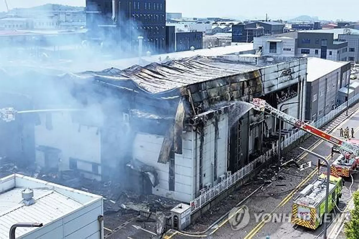 Corée du Sud: incendie dans une usine de batteries au lithium, vingt corps retrouvés