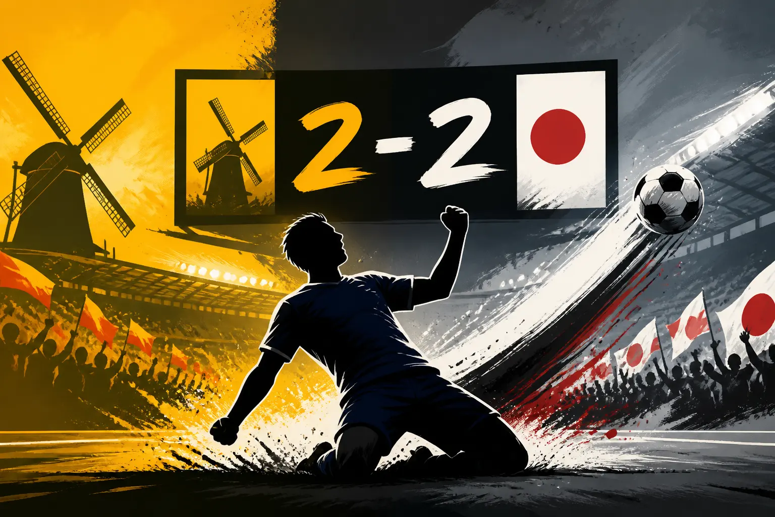 Pays-Bas 2-2 Japon : Kamada égalise pour le Japon