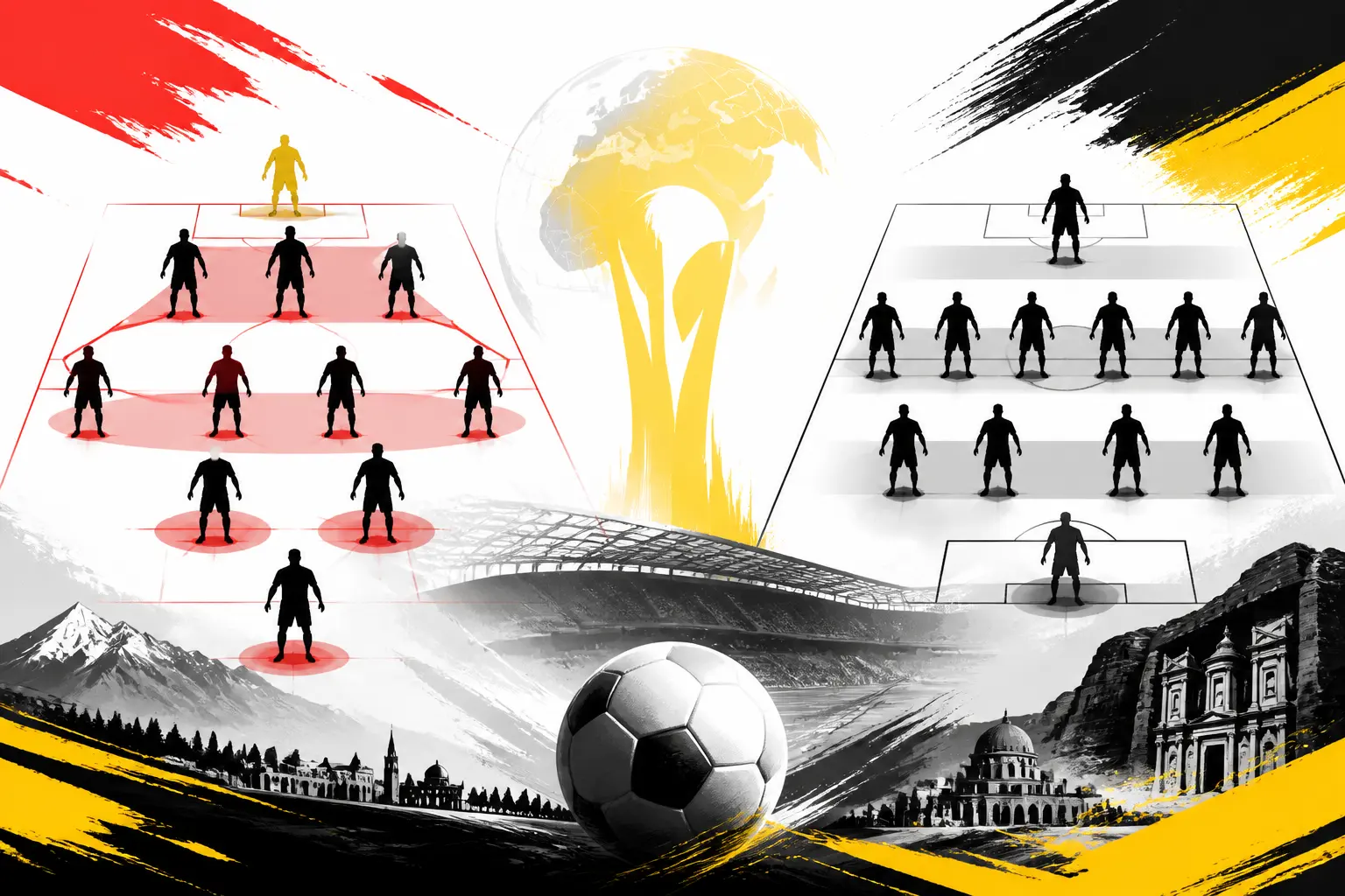 Mondial 2026 : Autriche-Jordanie, Alaba en défense à trois face au 5-4-1 jordanien