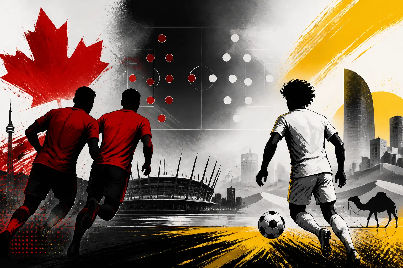 Mondial 2026 : Canada-Qatar, David et Larin en 4-4-2 face au 4-3-3 d’Afif