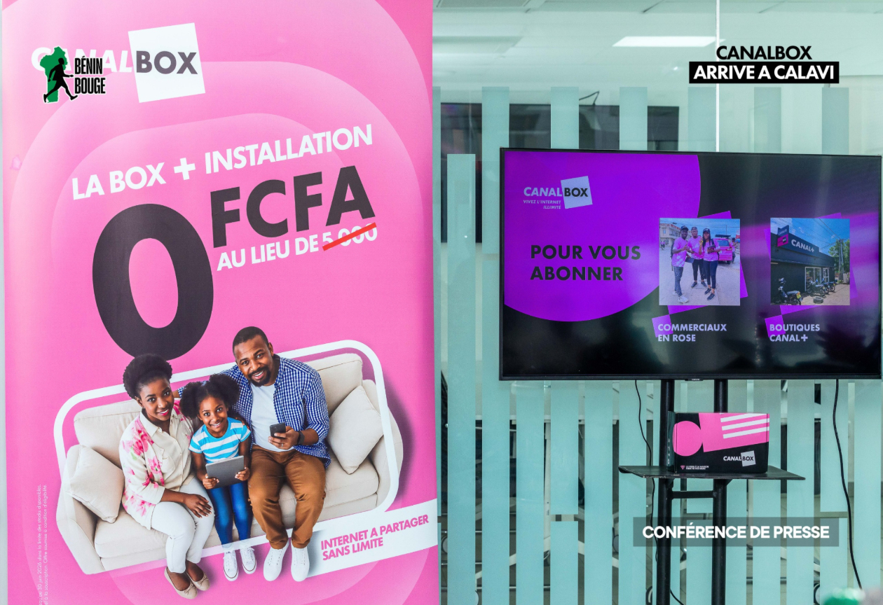 Bénin: Canalbox étend son réseau à Abomey-Calavi, la box et l’installation de la fibre optique à 0 FCFA en juin