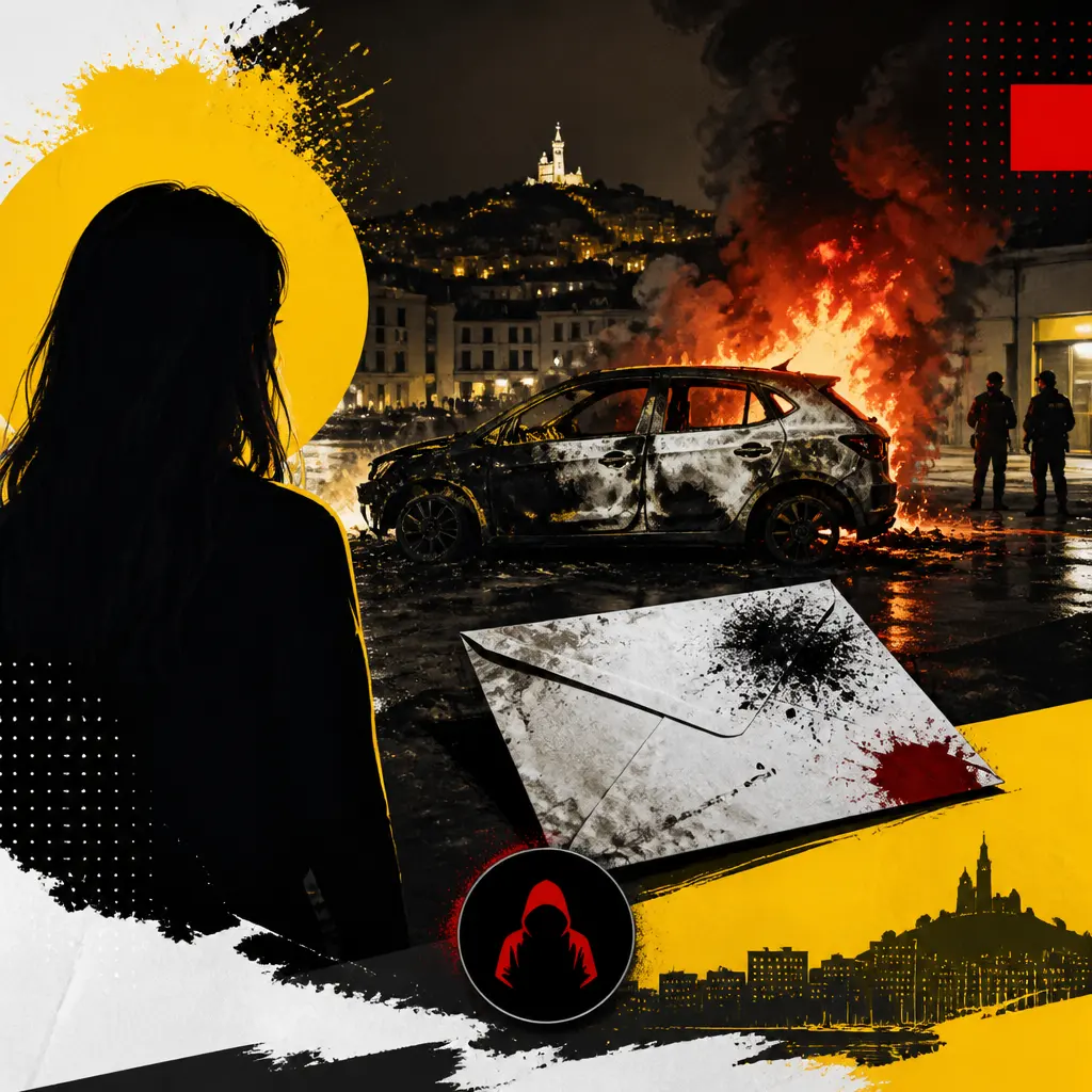 Un véhicule de l’influenceuse Carla Moreau incendié à Marseille avec une lettre de la DZ Mafia retrouvée sur place