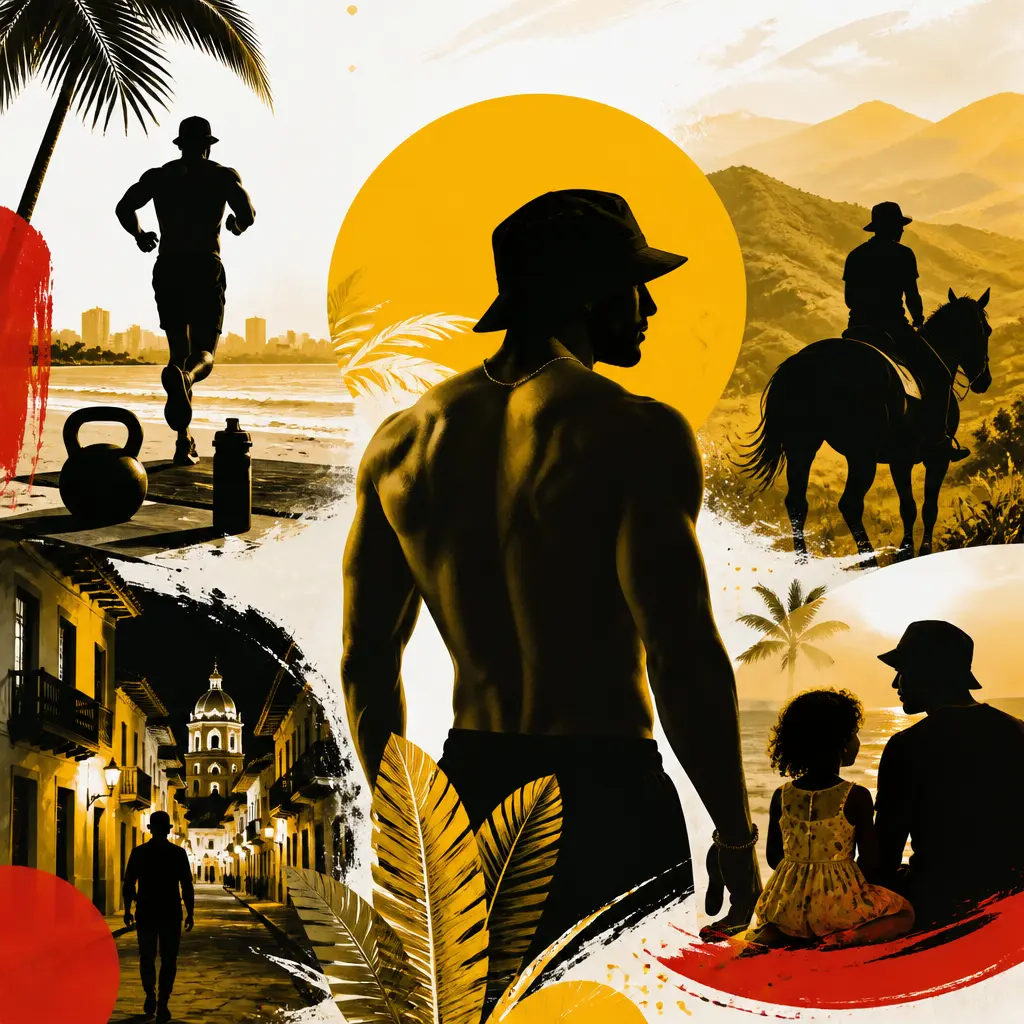 Slimane affiche un physique de rêve en Colombie aux côtés d’Esmeralda