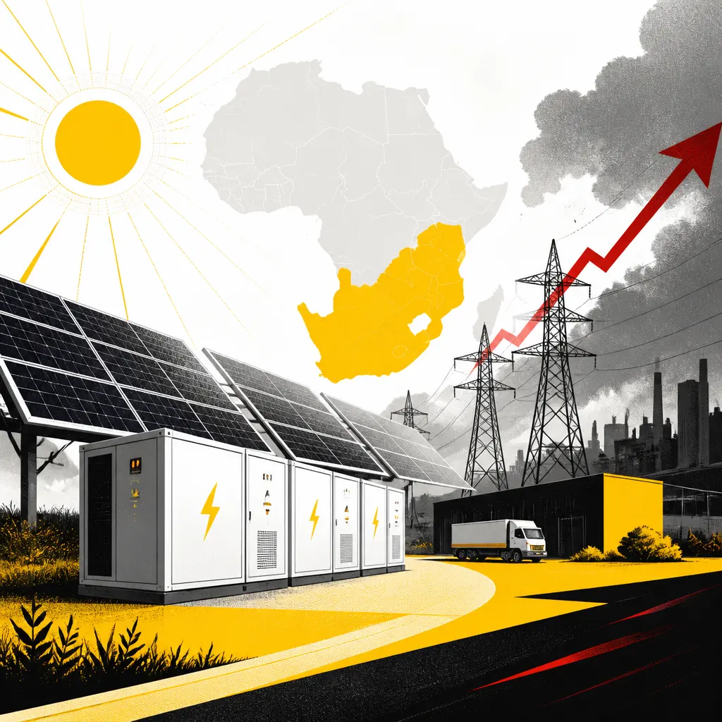 Afrique du Sud : le solaire-stockage gagne du terrain face aux tarifs d’Eskom