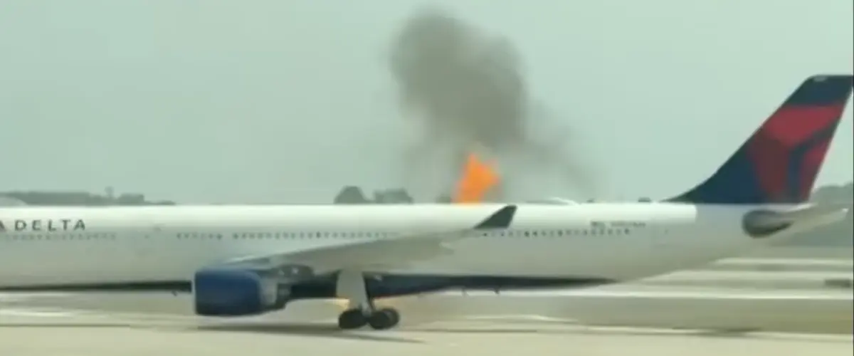 Florida: Delta Air Lines plane engine catches fire before takeoff