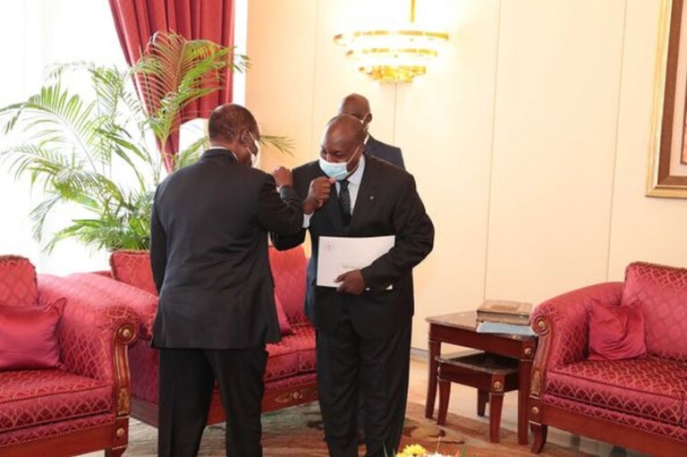 Alassane Ouattara et ZÃ©phirin DiabrÃ©