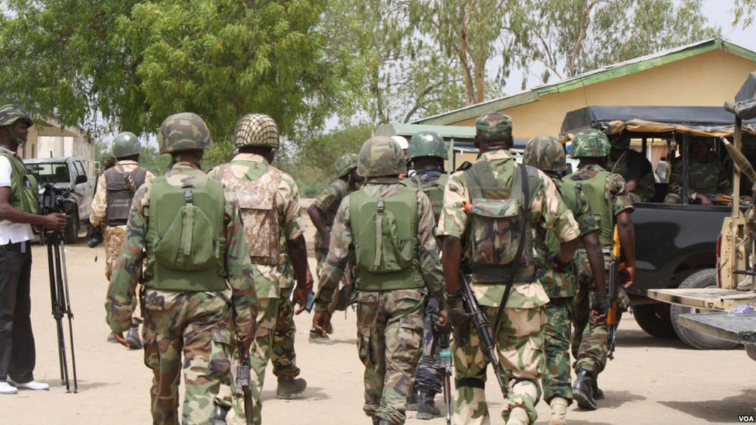 Des soldats nigérians de l'oparation de lutte contre Boko Haram dans le nord du pays