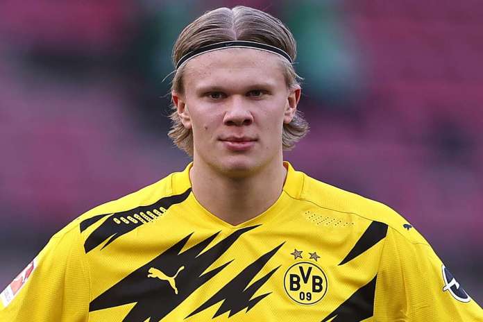 L'attaquant norvégien de Borussia Dortmund, Erling Haaland