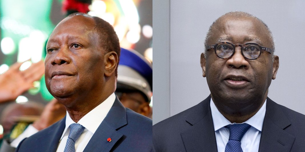 Alassane Ouattara et Laurent Gbagbo
