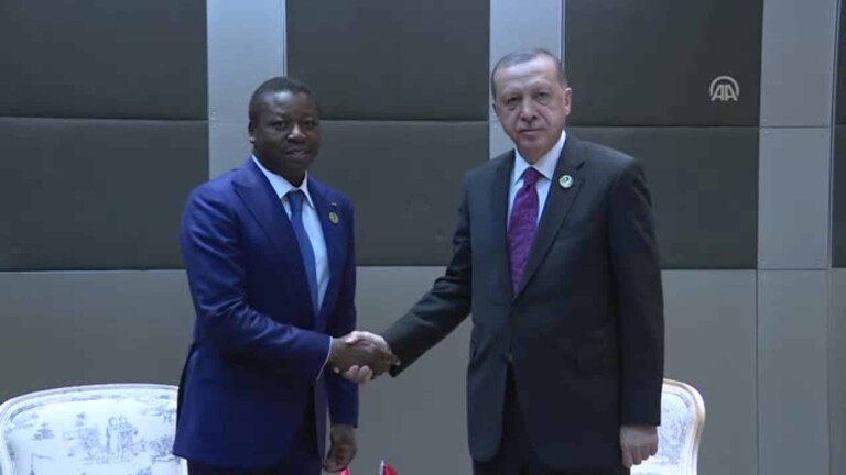 Les prÃ©sidents Erdogan et Faure Gnassingbe