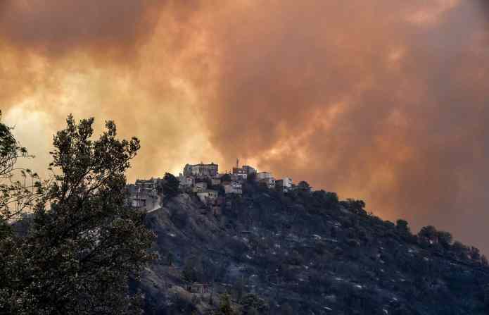 Incendie en Algérie