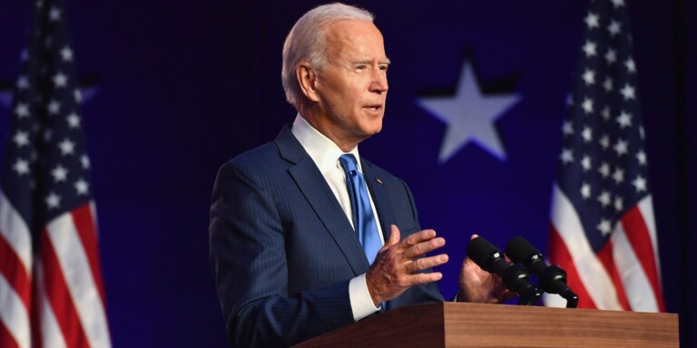 Joe Biden, 46Ã¨me prÃ©sident des Etats-Unis. Â© Angela Weiss / AFP