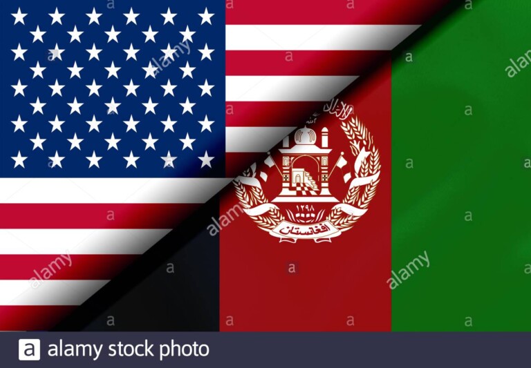 flags-of-the-usa-and-afghanistan-divided-diagonally-3d-rendering-2C4466J