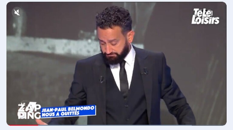 Mort de Jean-Paul Belmondo Cyril Hanouna fond en larmes sur TPMP @ capture d'Ã©cran