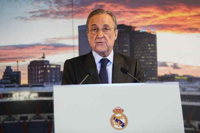 Florentino Perez, president du Real Madrid en conférence de presse