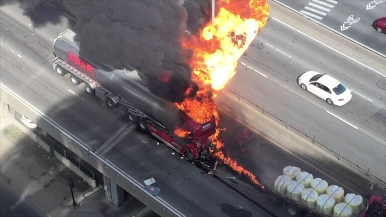 Explosion d'un camion-citerne