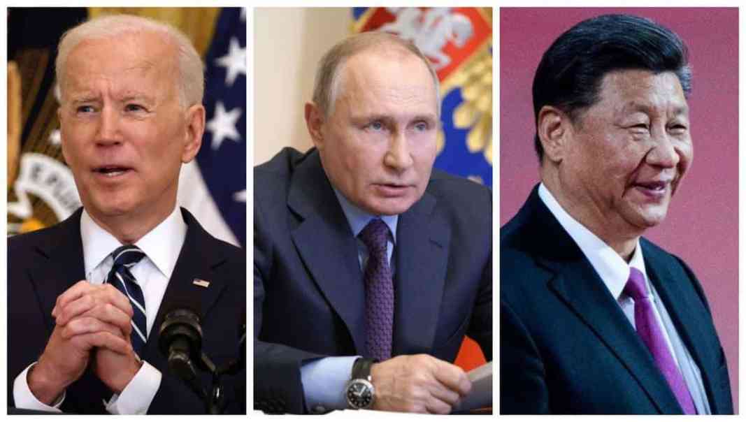 Xi Jinping, Vladimir Poutine et Joe Biden