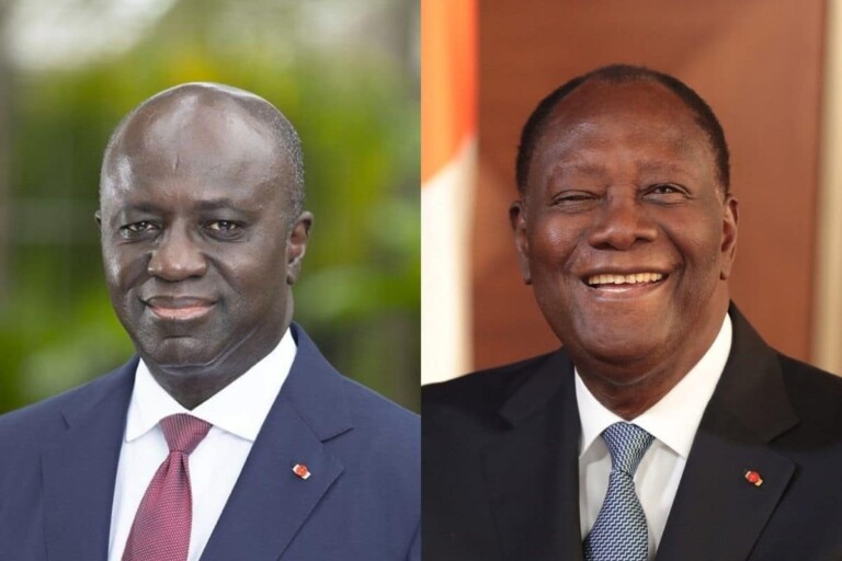 Marcel Amon-Tanoh et Alassane Ouattara