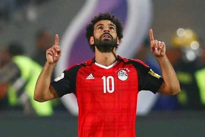 Mohamed Salah sous le maillot de l'Egypte