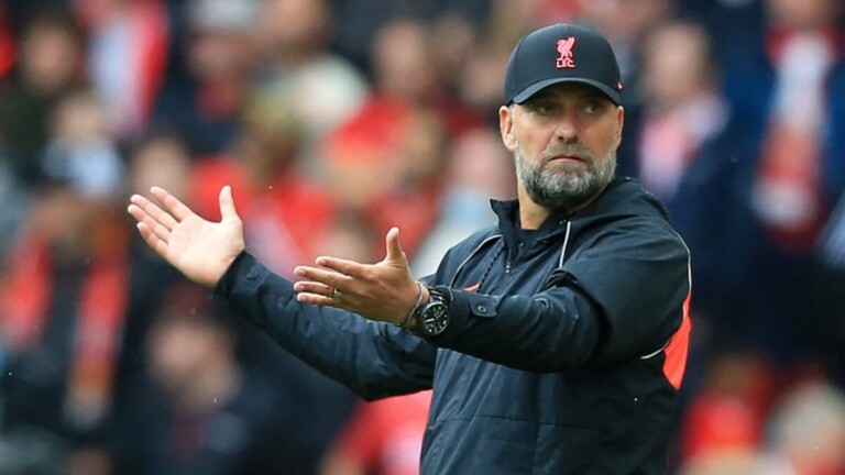 Jurgen klopp lors d'un match avec Liverpool