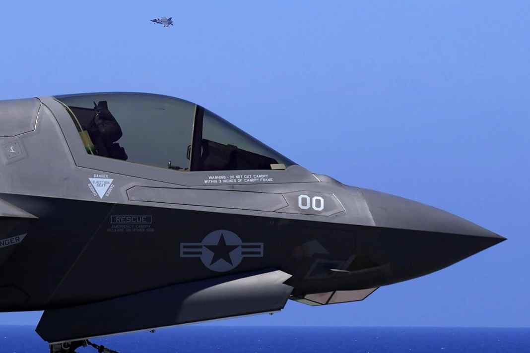Image d'illustration. Un F-35, en juin 2021. — © AP Photo/Petros Karadjias
