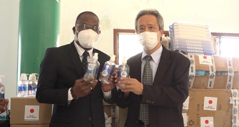 Covid-19 : Lâ€™OIM et la JICA BÃ©nin offrent divers Ã©quipements sanitaires Ã  la Maire de Grand Popo