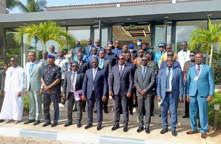 16e confÃ©rence des chefs des services de renseignements des pays membres de lâ€™Initiative dâ€™Accra, lundi 11 avril 2022, Cotonou ( BÃ©nin)