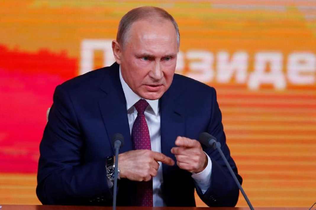 Vladimir Poutine en conférence de presse
