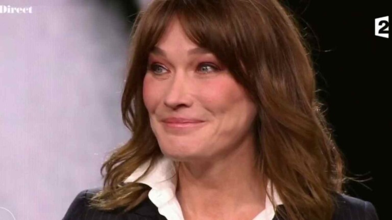 L'ancienne premiÃ¨re dame Carla Bruni Sarkozy en larmes