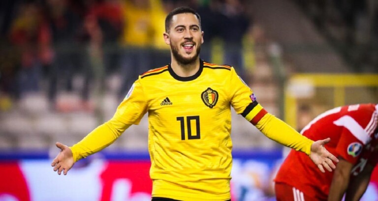 Eden Hazard sous le maillot de la Belgique