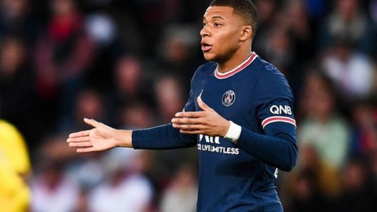 Kylian MbappÃ© sous le maillot du PSG