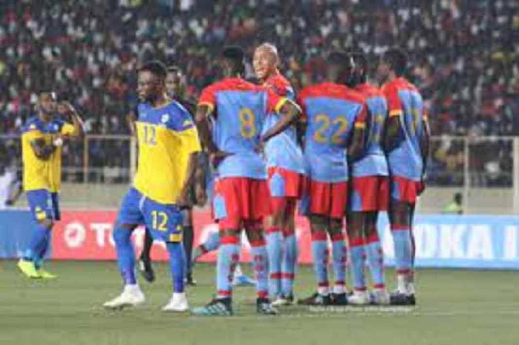 Des joueurs gabonais et congolais lors d'un match de la CAN