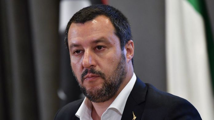 Matteo Salvini, le dirigeant du parti italien d'extrême droite de la Ligue