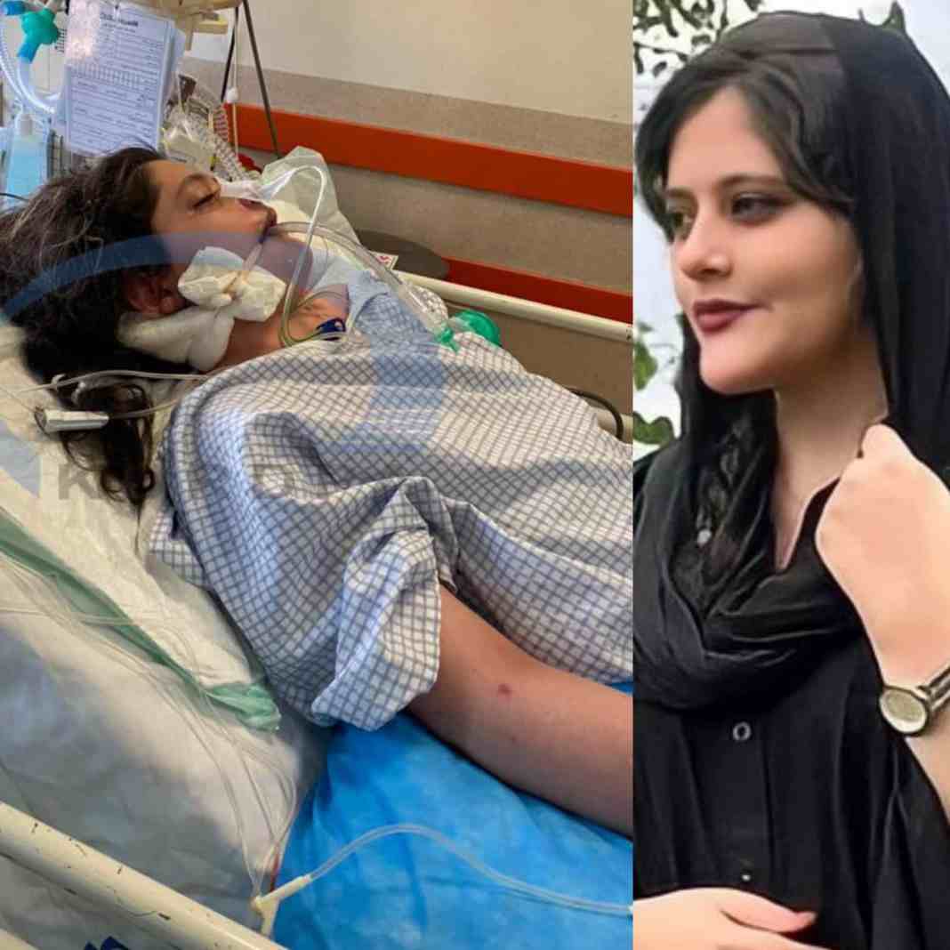 Mahsa Amini, 22 ans, en visite à Téhéran avec ses parents a été arrêtée par la patrouille de la police des mœurs et sévèrement battue durant sa détention. Plongée dans le coma, Mahsa est finalement décédée à l'hôpital Kasra. Son crime: elle n’a pas couvert ses cheveux.