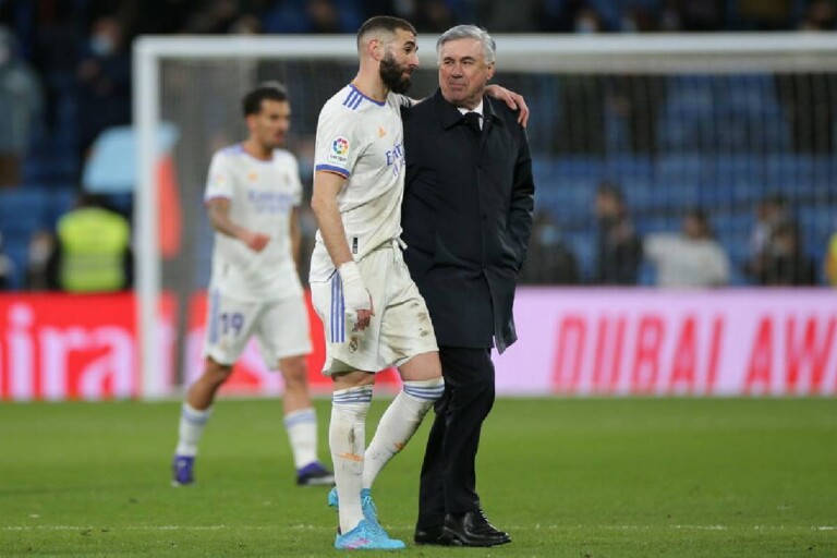 Karim Benzema et Carlo Ancelotti