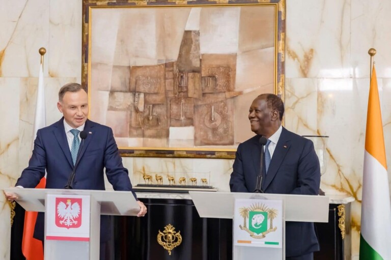 Les prÃ©sidents Alassane Ouattara et Andrzej Duda