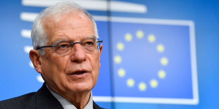 Le chef de la diplomatie europÃ©enne, l'Espagnol Josep Borrell. (Reuters)