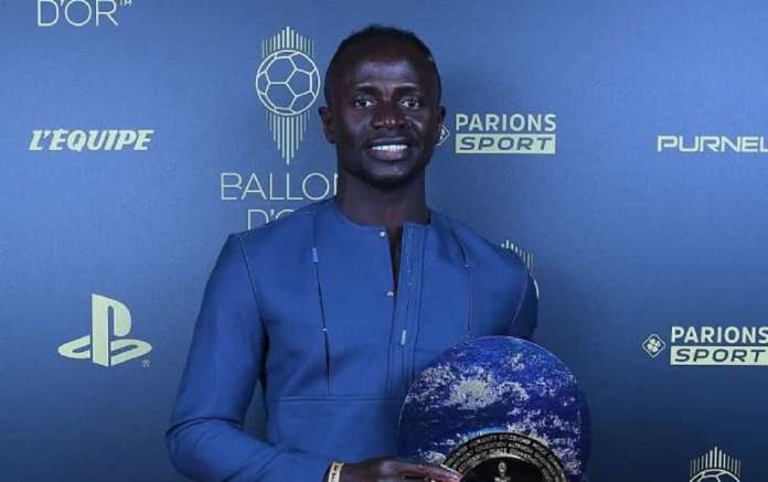 Sadio Mané remporte le prix Socrates au Ballon d'Or 2022