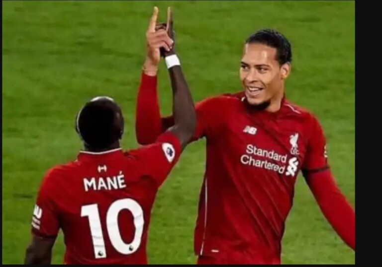 Sadio ManÃ© et Virgil van Dijk sous le maillot de Liverpool