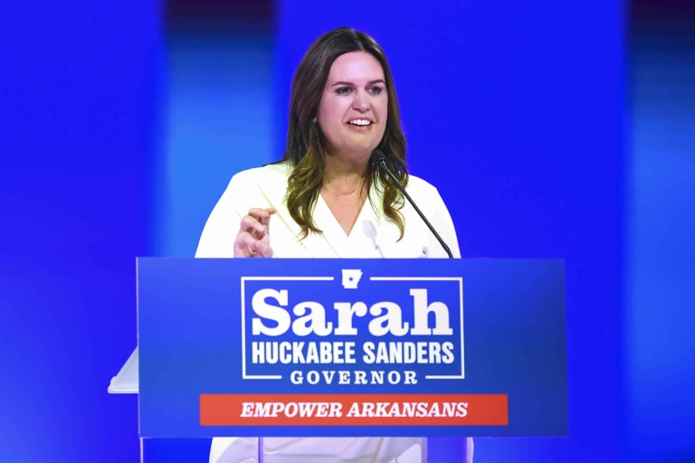 Sarah Huckabee Sanders, Ã©lue gouverneur