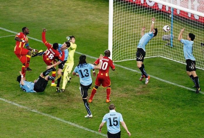 Ghana vs Uruguay lors de la Coupe du monde 2010