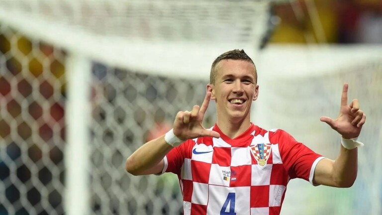 Ivan Perisic avec le maillot de la Croatie